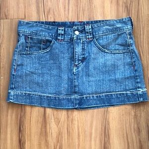 Cute jean miniskirt